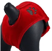 Specjalistyczne artykuły dla zwierząt - Grande Finale h2. Majtki na cieczkę czerwone Paw h3. Majtki dla suczki na cieczkęPodstawowe cechy produktu:* Wykonane z dzianiny bawełnianej* Posiadają regulację w pasie.* Kolor: *czerwone*.* Wielokro PGRF090 - miniaturka - grafika 1