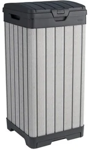 Keter Kosz ogrodowy Rockford 125 l Keter szary KET236996 - Kosze na śmieci - miniaturka - grafika 3