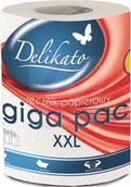 Ręczniki papierowe - Delikato Delko ręcznik kuchenny Jumbo 500 listków 1szt - miniaturka - grafika 1