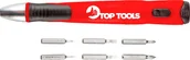 Śrubokręty - Top Tools końcówki wkrętakowe z uchwytem 7 sztuk 39D197 - miniaturka - grafika 1