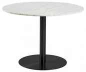 Stoły - Actona Stół Corby 105cm biały-czarny 20134 - miniaturka - grafika 1