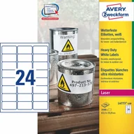Papier do drukarek - Avery Zweckform Zweckform Heavy Duty A4 63,5 x 33,9 mm 100 arkuszy (L4773-100) - miniaturka - grafika 1