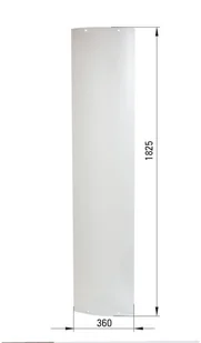 Deante Szyba ruchoma szron do kabiny półokrągłej FUNKIA 80 cm - Kabiny prysznicowe - miniaturka - grafika 3