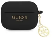 Akcesoria do słuchawek - GUESS Guess etui do Airpods Pro GUAPLSC4EK czarne Logo 4G Charm 8_2281657 - miniaturka - grafika 1