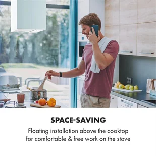 Klarstein CGCH3-Structura-WH - Okapy kuchenne - miniaturka - grafika 3