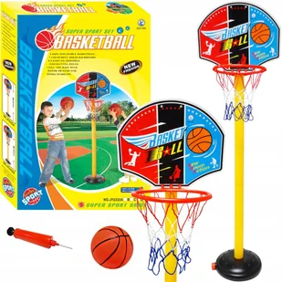 Mobilny Zestaw Do Gry W Koszykówkę Piłka Pompka - Zabawki i gry sportowe - miniaturka - grafika 3