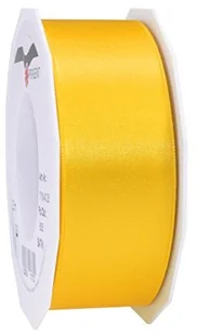 Unbekannt C.E. Pattberg SATIN żółta, 25 m satynowa wstążka do pakowania prezentów, szerokość 40 mm, taśma prezentowa do dekoracji i majsterkowania, taśma dekoracyjna do prezentów, na każdą okazję 7184025-605 - Pasmanteria - miniaturka - grafika 2