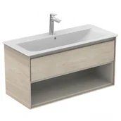 Szafki łazienkowe - Ideal Standard Connect Air Szafka pod umywalkę 100x51,7x44 cm jasnobrązowe drewno/jasnobrązowa mat E0828UK - miniaturka - grafika 1