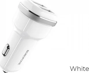 BOROFONE Borofone ładowarka samochodowa 2xUSB biały BFO-BZ13-W - Ładowarki samochodowe - miniaturka - grafika 2