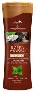 Joanna Tradycyjna Receptura Tonizująco wzmacniająca odżywka do włosów Rzepa Pokrzywa 300 ml - Odżywki do włosów - miniaturka - grafika 2