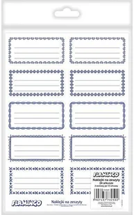 Titanum Naklejki etykiety biało niebieskie 240szt - Titanum - Szkolne artykuły papiernicze - miniaturka - grafika 3