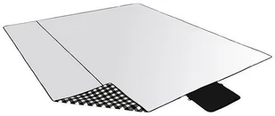 NILS CAMP NC2310 KOC PIKNIKOWY BIAŁO-CZARNY 300x200 CM PE + ALU NILS CAMP - Koce piknikowe - miniaturka - grafika 3