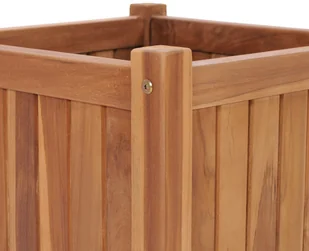 vidaXL Podwyższona donica 40x40x40 cm, lite drewno tekowe - Donice - miniaturka - grafika 4