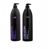 Zestawy kosmetyków damskich - Joanna zestaw szampon i odżywka keratin 2x1000 ml - miniaturka - grafika 1