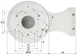 UCHWYT KAMERY BR-D2 BR-D2 - Akcesoria do monitoringu - miniaturka - grafika 3