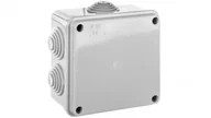 Puszki elektryczne i akcesoria - elettrocanali Puszka natynkowa z pokrywą i śrubami seria 400 IP55 100x100x50 EC400C4 EC400C4 - miniaturka - grafika 1