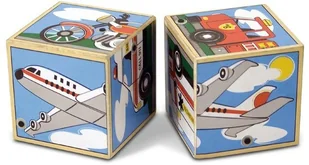 Melissa&Doug Klocki sześcienne dźwiękowe pojazdy 11272 702950 - Klocki - miniaturka - grafika 6