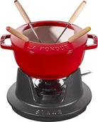 Zestawy do fondue - Staub Zestaw Fondue wiśniowym 16 cm 14001606 - miniaturka - grafika 1