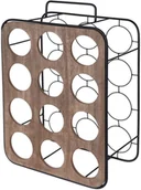 Stojaki na wino - producent niezdefiniowany Metalowy stojak na butelki wino alkohol 12 butelek B078GQVRX - miniaturka - grafika 1