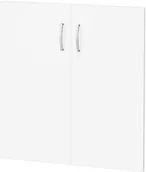 Szafy biurowe - AJ Drzwi FLEXUS Wysokość: 810 mm Kolor: Biały 151413 - miniaturka - grafika 1