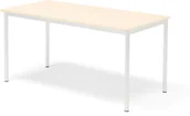 Meble do szkół i przedszkoli - AJ Produkty Stół BORS, 1400x700x720 mm, laminat brzoza, biały - miniaturka - grafika 1