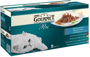 Purina Gourmet Zestaw Perle, 60 x 85 g - Kurczak, wołowina, łosoś i królik - Mokra karma dla kotów - miniaturka - grafika 3