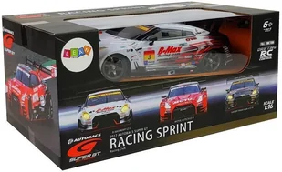 Import LEANToys Auto Wyścigowe Drift Zdalnie Sterowane Białe Nissan GT-R Nismo GT3 1:16 2.4G LT-8428-0 - Zabawki zdalnie sterowane - miniaturka - grafika 7