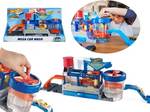 Mattel City. SuperMyjnia samochodowa + auto zmieniające kolor - Samochody i pojazdy dla dzieci - miniaturka - grafika 5