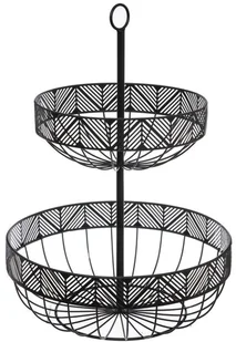Secret de Gourmet Patera na owoce FRISE metalowa 2 poziomy kolor czarny - Tace i patery Secret de Gourmet Patera na owoce FRISE metalowa 2 poziomy kolor czarny - Tace i patery - miniaturka - grafika 1
