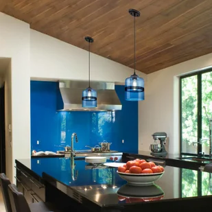 WESTINGHOUSE Soren żyrandol, cylinder, szafir - Lampy sufitowe - miniaturka - grafika 2