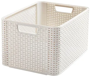 Curver Koszyk pojemnik STYLE L CURVER kremowy 205851 - Pojemniki biurowe - miniaturka - grafika 4