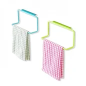 Pozostałe akcesoria kuchenne - Wieszak kuchenny na ściereczkę wieszak łazienkowy biały - miniaturka - grafika 1