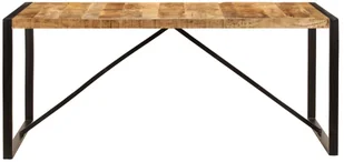 vidaXL Stół jadalniany, 180 x 90 x 75 cm, lite drewno mango - Stoły - miniaturka - grafika 2