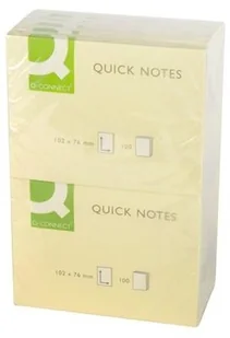 Q-CONNECT Bloczek samoprzylepny 102x76mm 1x100 kart. jasnożółty KF01410 - Notesy i bloczki - miniaturka - grafika 5
