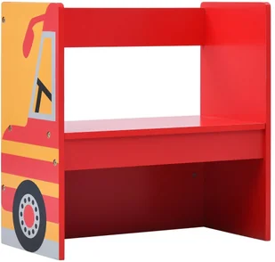 vidaXL 3-częściowy zestaw mebli dla dzieci, wóz strażacki, drewno vidaXL - Wyposażenie pokoiku dziecięcego - miniaturka - grafika 7