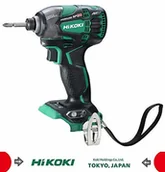 Klucze udarowe - HIKOKI HITACHI HiKOKI akumulatorowa wkrętarka udarowa 36 V Multi Volt 1/4 cala WH36DBW2Z bezszczotkowy silnik, HSC II, śrubokręt, klips do paska, pasek na nadgarstek - miniaturka - grafika 1