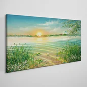 Obrazy i zdjęcia - PL Coloray Obraz na Płótnie malarstwo woda rzeka przyroda 120x60cm - miniaturka - grafika 1