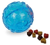 Zabawki dla psów - Nobby TPR Snack Ball, 8 cm, niebieski - miniaturka - grafika 1