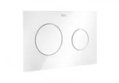 Przyciski spłukujące - Roca A890189000 PL10 przycisk podwójny biały - miniaturka - grafika 1