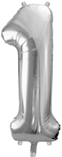 PartyDeco Balon foliowy cyfra 1, 34", niebieski jasny FB1P-1-001J - Balony i akcesoria - miniaturka - grafika 7