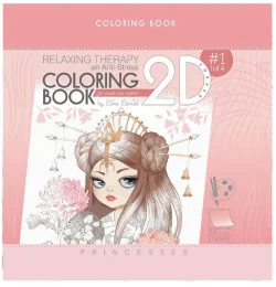 Kolorowanka antystresowa Princesses - Literatura popularno naukowa dla młodzieży - miniaturka - grafika 2