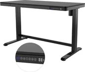 Biurka - Spacetronik Biurko Astrid SPE-B128BG Czarne SPE-B128BG - miniaturka - grafika 1