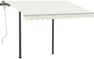 VidaXL Lumarko Automatycznie zwijana markiza ze słupkami, 3,5x2,5 m  3070127 VidaXL - Markizy - miniaturka - grafika 2