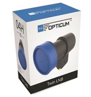 Konwertery satelitarne - OPTICUM LNB Twin LTP-04H V2 Black LNBT-OPT-LTP-04 - miniaturka - grafika 1