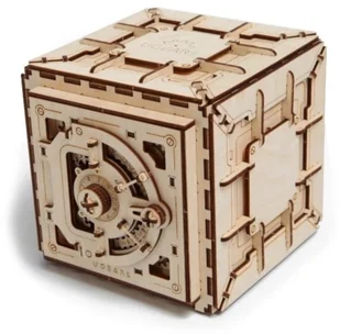 Ugears Model mechaniczny do składania. Sejf, 70011 - Modele do sklejania - miniaturka - grafika 4