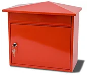 Skrzynki na listy - G2 Trading Company G2 Trading Company 025 metalowa skrzynka na listy  czerwony 702434 - miniaturka - grafika 1