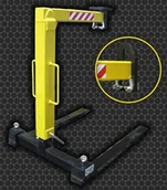 Wyposażenie gospodarstwa rolnego - 808 HYLDROBLE Widły do palet grawitacyjne pod hak udźwig 2 T długość wideł 1000mm robocza 170cm) 80879540 79540-uniw - miniaturka - grafika 1