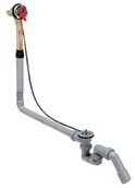 Odpływy liniowe - Hansgrohe syfon wannowy z odpływem i przelewem 58126180 - miniaturka - grafika 1