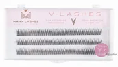 Sztuczne rzęsy i akcesoria - Many Beauty Many Beauty - Many Lashes - V-LASHES - Silk Eyelashes Individual - Jedwabne rzęsy w kępkach - Fish Tale - 0.10 STRONG - C-10mm - miniaturka - grafika 1