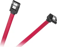 Kable komputerowe i do monitorów - LechPol LechPol KABEL SATA WTYK PPROSTY-WTYK KĄTOWY 0,5 M KPO3972K-0,5 9333 - miniaturka - grafika 1